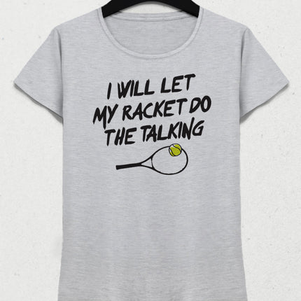 Racket talking kadın tişört - basmatik.com