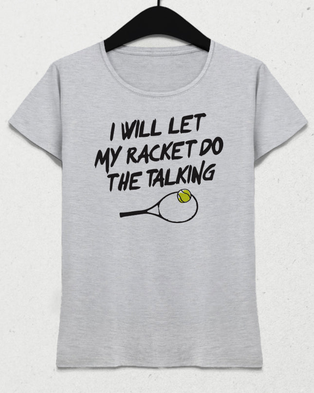Racket talking kadın tişört - basmatik.com