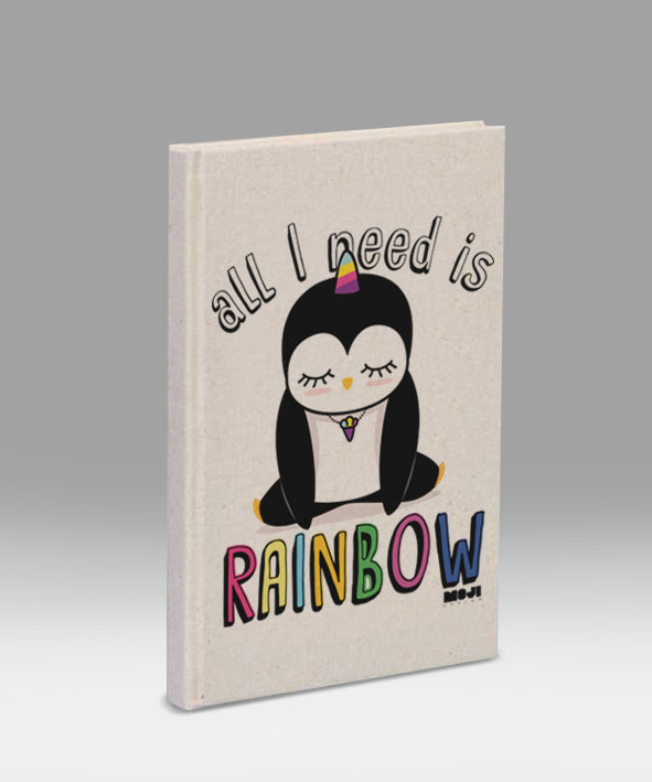 Rainbow kanvas defter - basmatik.com