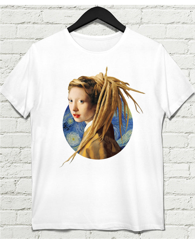 Rasta Saçlı Kız Erkek Tshirt - basmatik.com