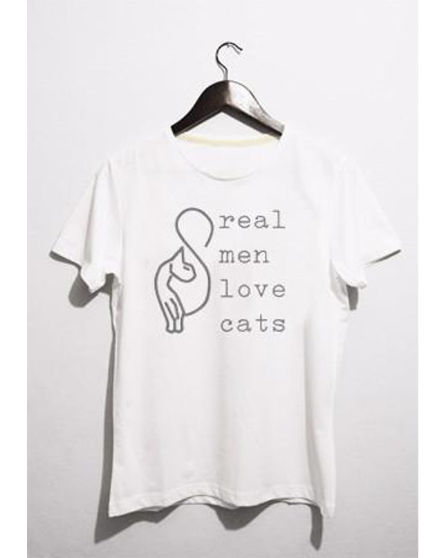 Real men beyaz tshirt - basmatik.com