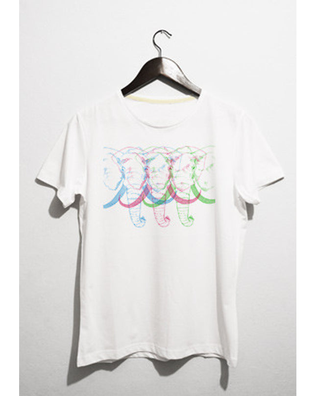 rgb elephant t-shirt - basmatik.com