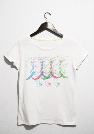 rgb elephant t-shirt - basmatik.com