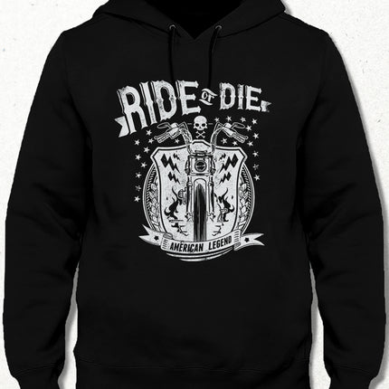 ride or die siyah kapşonlu - basmatik.com