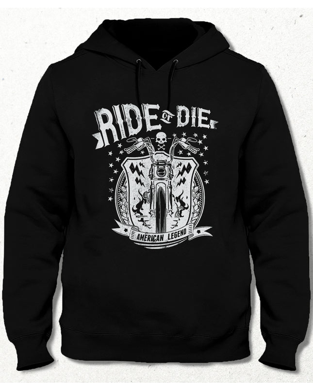 ride or die siyah kapşonlu - basmatik.com
