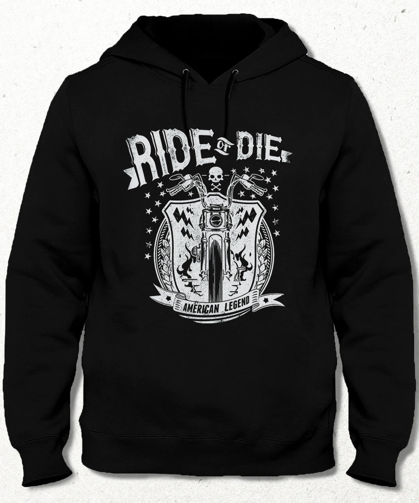 ride or die siyah kapşonlu - basmatik.com