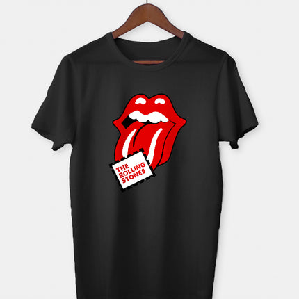 rollingstones siyah Erkek tişört - basmatik.com