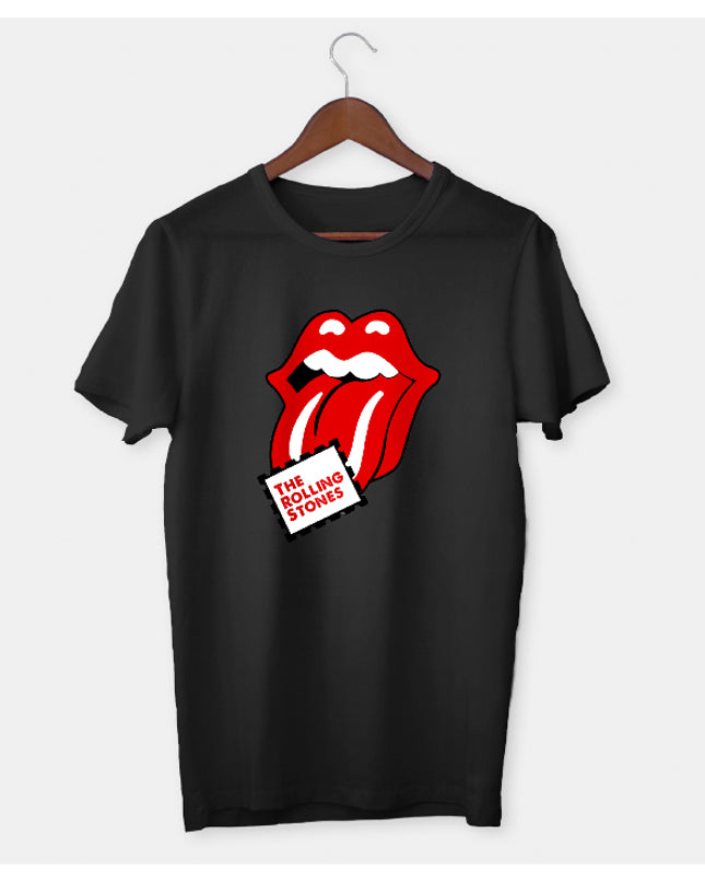rollingstones siyah Erkek tişört - basmatik.com
