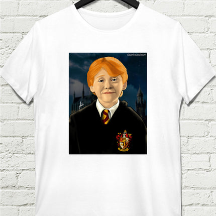 Ron Weasley Beyaz Tişört - basmatik.com