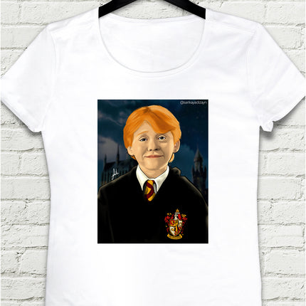 Ron Weasley Beyaz Tişört - basmatik.com