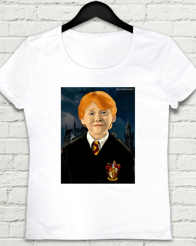 Ron Weasley Beyaz Tişört - basmatik.com