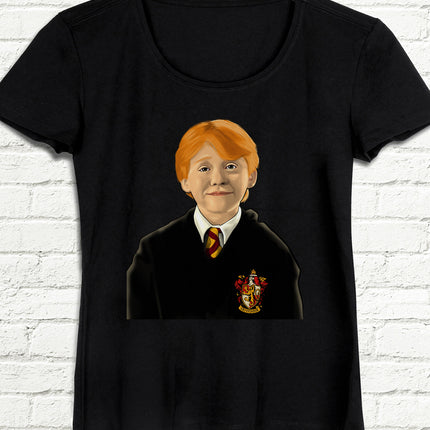 Ron Weasley Siyah Tişört - basmatik.com
