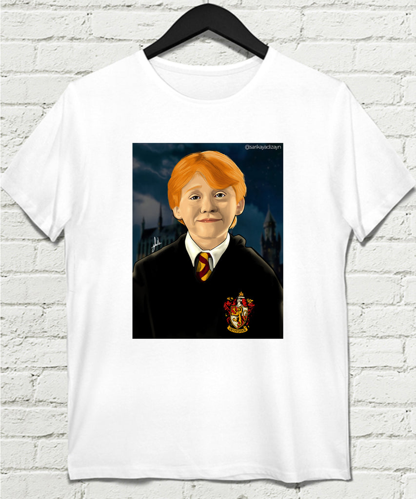 Ron Weasley Beyaz Tişört - basmatik.com