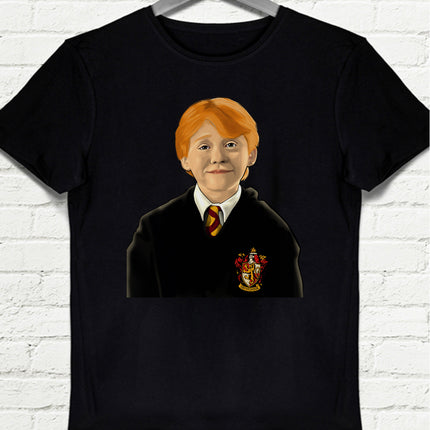 Ron Weasley Siyah Tişört - basmatik.com