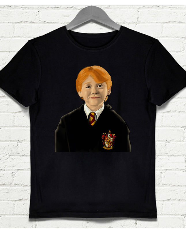 Ron Weasley Siyah Tişört - basmatik.com