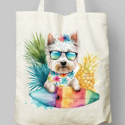 Dogs Summer Themed Tote Bag 2