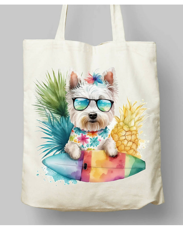Dogs Summer Themed Tote Bag 2