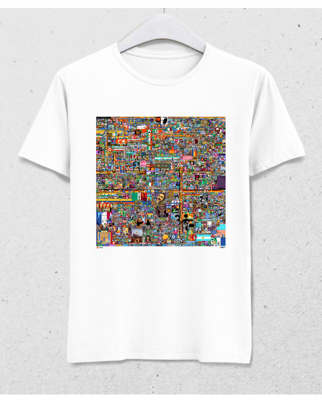R/place Beyaz tişört - basmatik.com