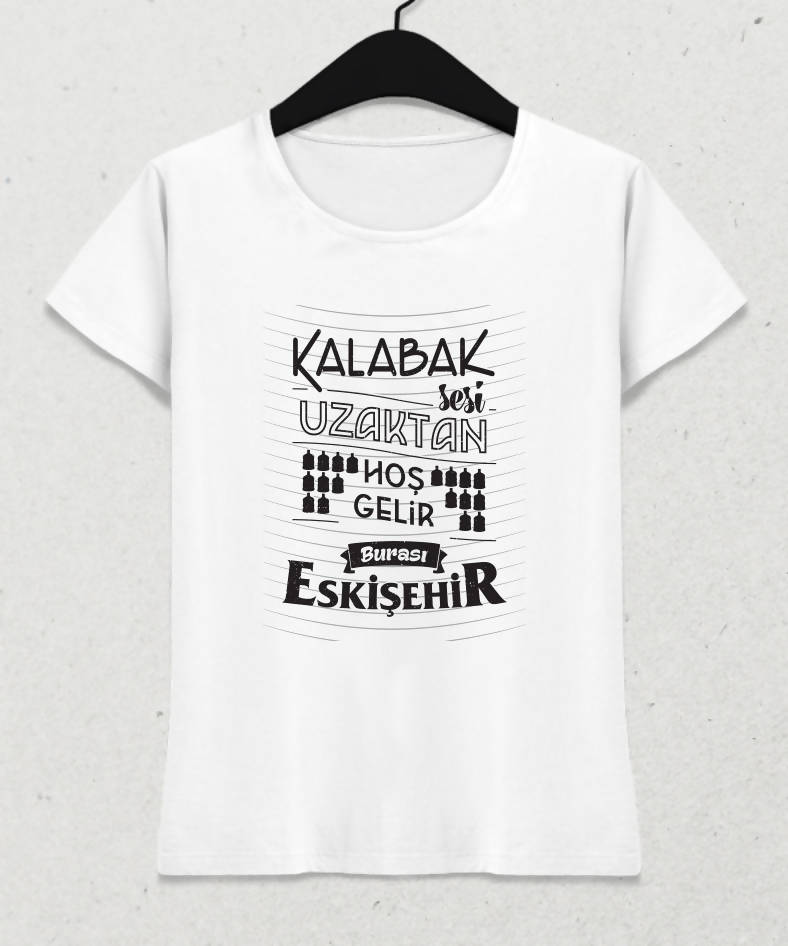 Burası Eskişehir - 4 / Kadın Tshirt - basmatik.com