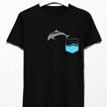 Dolphin in the Pocket - Dolphin Men's T-Shirt