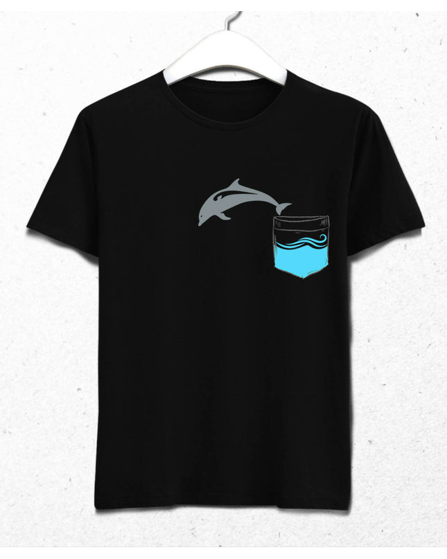 Dolphin in the Pocket - Dolphin Men's T-Shirt