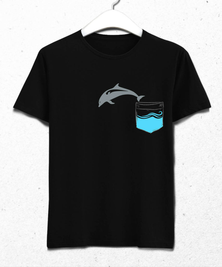 Cepteki Yunus - Dolphin Erkek Tişört