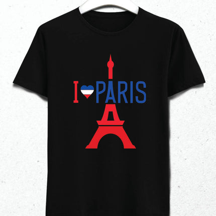 Paris Eiffel Tower and I love Paris T-Shirt