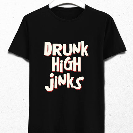 Drunk High Jinks Erkek Tişört Siyah