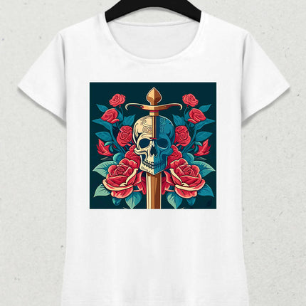 Skull, Rose and Sword 