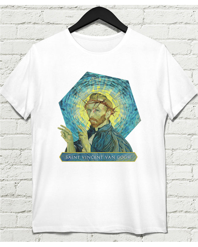 Saint Vincent Van Gogh Beyaz Tshirt - basmatik.com
