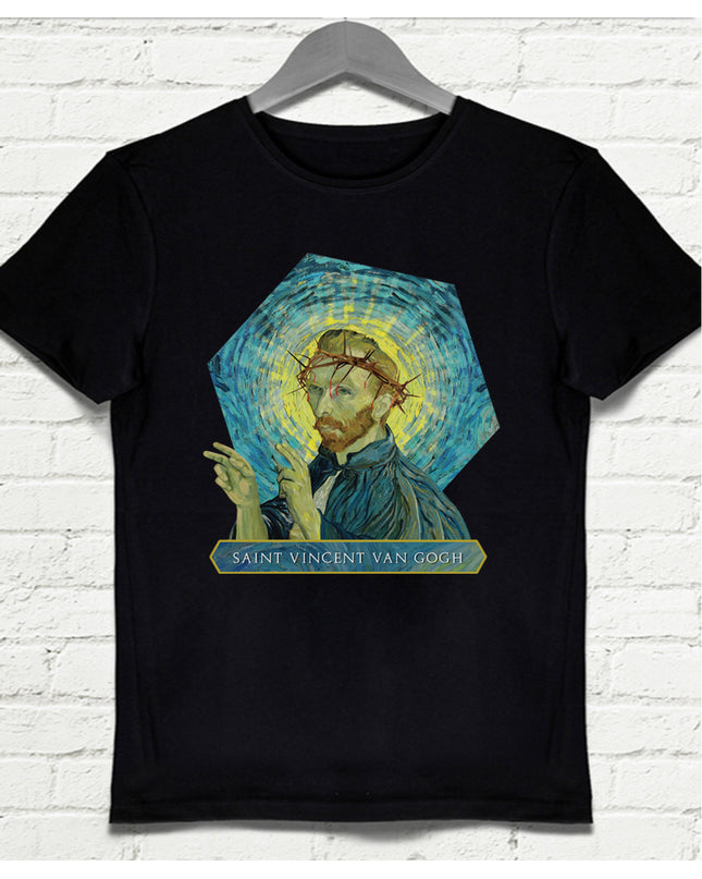 Saint Vincent Van Gogh Siyah Tişört - basmatik.com