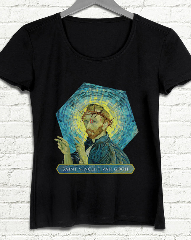 Saint Vincent Van Gogh Siyah Tişört - basmatik.com