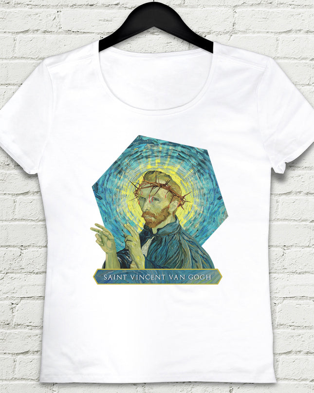 Saint Vincent Van Gogh Beyaz Tshirt - basmatik.com