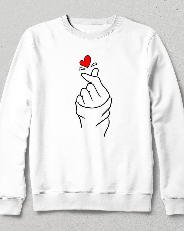 sihir beyaz sweatshirt - basmatik.com