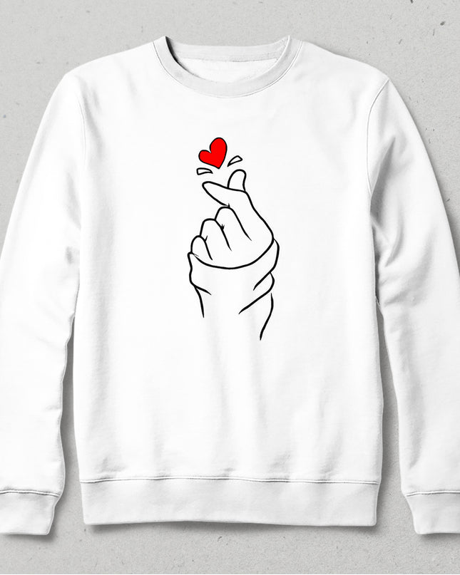 sihir beyaz sweatshirt - basmatik.com