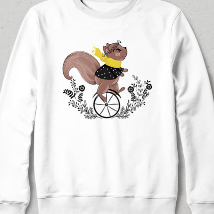 sincap beyaz sweatshirt - basmatik.com