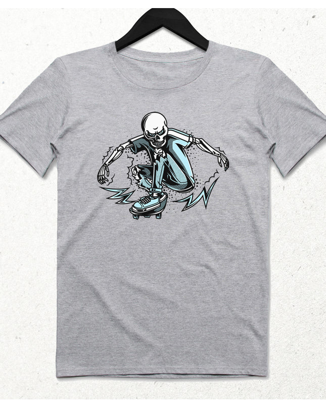 Skate Gri Erkek Tişört - basmatik.com