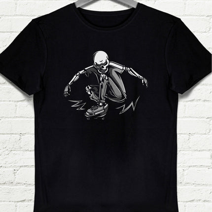 Skate Siyah Erkek Tişört - basmatik.com