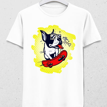 Skater dog erkek tişört - basmatik.com