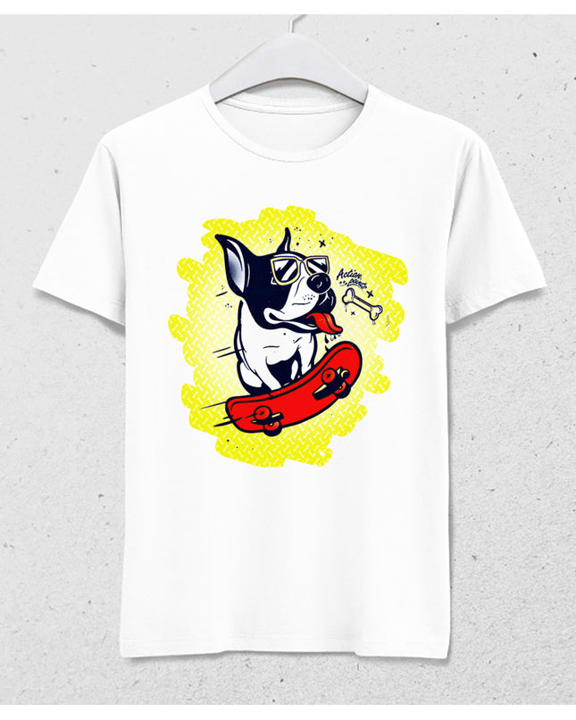 Skater dog erkek tişört - basmatik.com