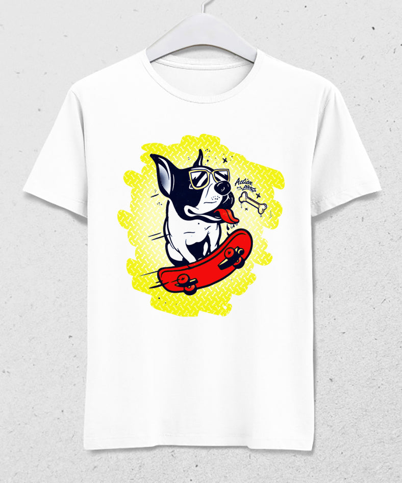 Skater dog erkek tişört - basmatik.com