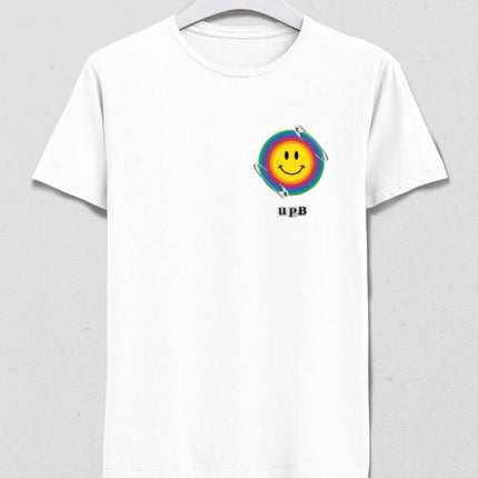 Smile Beyaz Tişört - basmatik.com