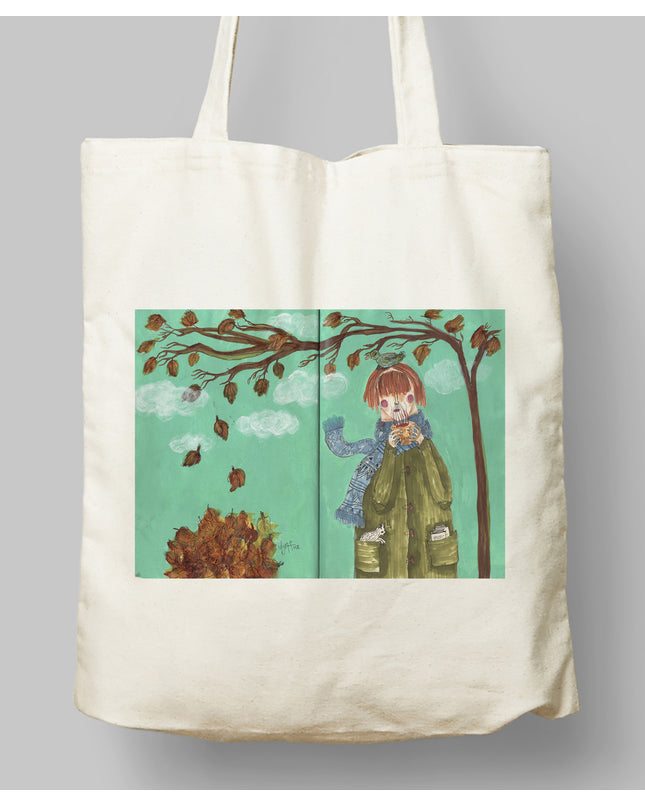 Sonbahar Bez Çanta - basmatik.com