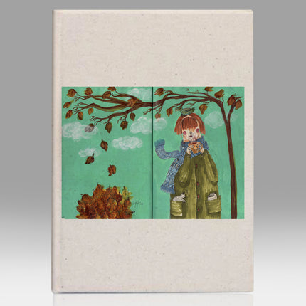 Sonbahar kanvas defter - basmatik.com