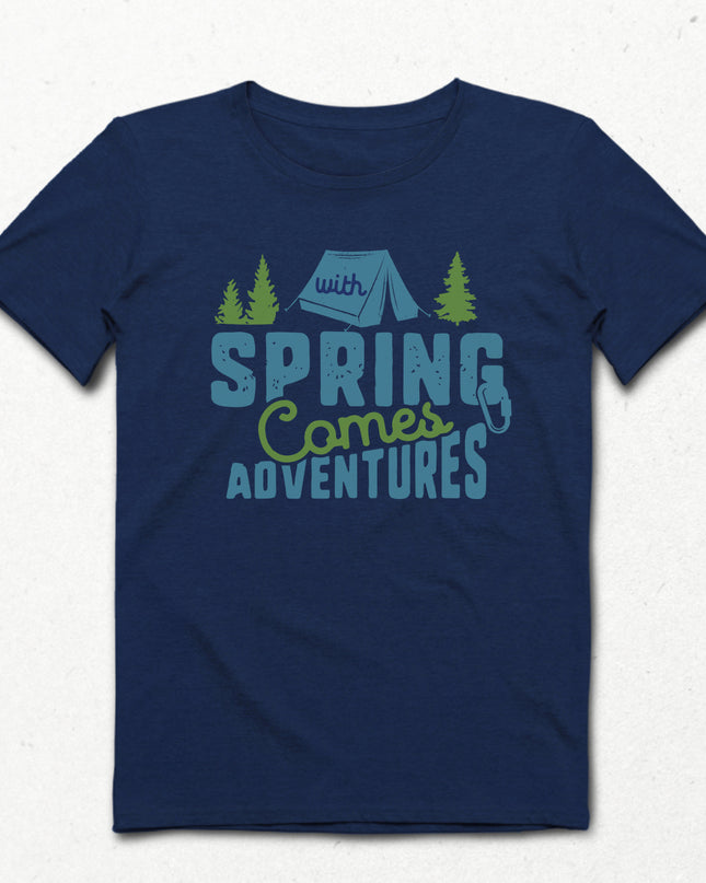 Spring comes indigo Erkek tişört - basmatik.com