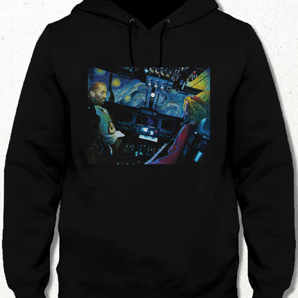 Starry Siyah Kapşonlu - basmatik.com