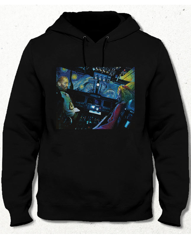 Starry Siyah Kapşonlu - basmatik.com