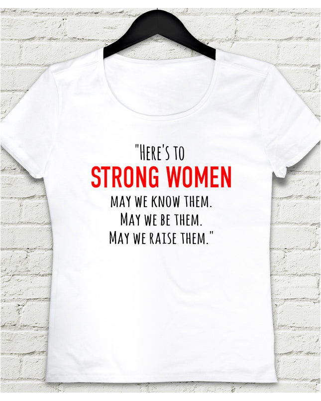 strong woman beyaz tişört - basmatik.com