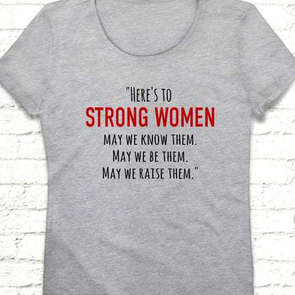 strong woman gri tişört - basmatik.com