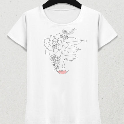 succlent kadın tişört - basmatik.com